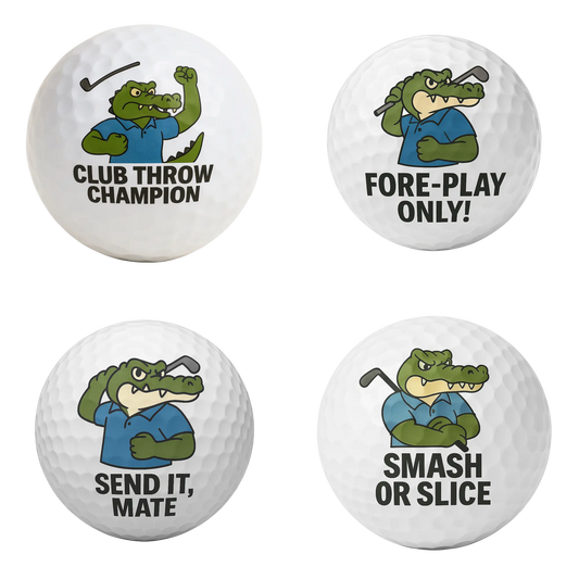 Fairway Crocs | Funny Golf Ball Set of 4 by Bogey Blokes - Bogey Blokes