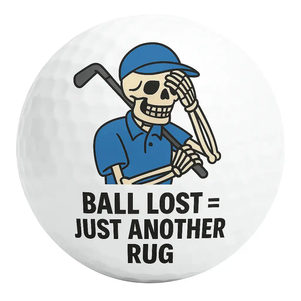 Ball Lost = Just Another Rug | Skeleton Crypto Golf Ball - Bogey Blokes