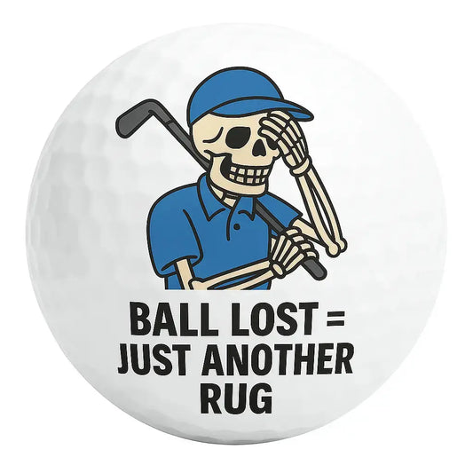 Ball Lost = Just Another Rug | Skeleton Crypto Golf Ball - Bogey Blokes